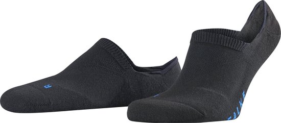 FALKE Cool Kick Invisible Voering Sokken onzichtbaar zonder motief high cut met pluche zool  Ademend Sneldrogend Zwart Unisex Kousenvoetje - Maat 39-41
