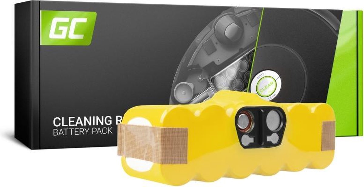 GREEN CELL Batterij voor iRobot Roomba 80501 510 530 540 550 560 570 580 610 620 625 760 770 780 14.4V 3.5Ah