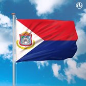 vlag Sint Maarten 150x225cm - Spunpoly