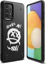 Ringke Onyx Samsung Galaxy A52 Hoesje Flexibel TPU Zwart Graffiti