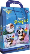 Totum Bright Lights String Art Panda - maak je eigen panda schilderijtje - home deco knutselset