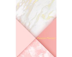 Passion Planner-12 maanden- wekelijks - A5- Zachte kaft-Marmer Goud- Allets Comfort