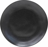 Costa Nova Riviera - servies - dinerbord Sable Noir - aardewerk - mat zwart - set van 2 - 27,1 cm rond