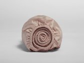 Yumeko kinderhoeslaken katoen satijn dusty roze 60x120x15  - Bio, eco & fairtrade