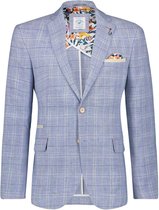 A Fish named Fred - 22.01.112 - Mannen - Colbert Linnen - Licht blauw -