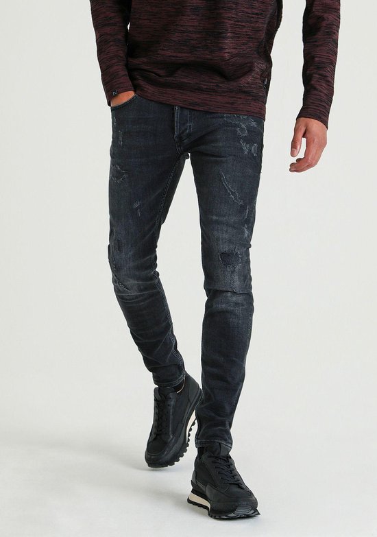 Chasin' Jeans Slim-fit jeans EGO Colombo Donkergrijs Maat W36L36 | bol.com