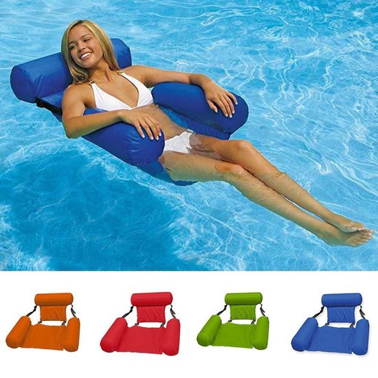 Zwemmen drijvende stoel zwembad kind volwassen bed stoel water speelgoed,  opvouwbare... | bol.com