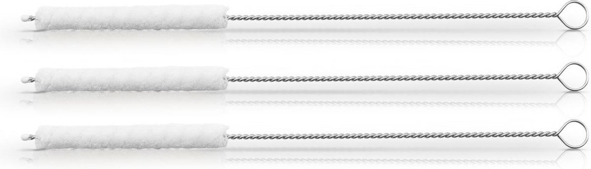 Rietjes Borstel Set van 3 | Pijpenrager | Kleine Schoonmaak Borstel | Eco Schoonmaak Borstel | Kleine Borstel | Eco Borstelset | Rietjes Borstel | Milieuvriendelijke Producten | Eco Keuken | Bambaw