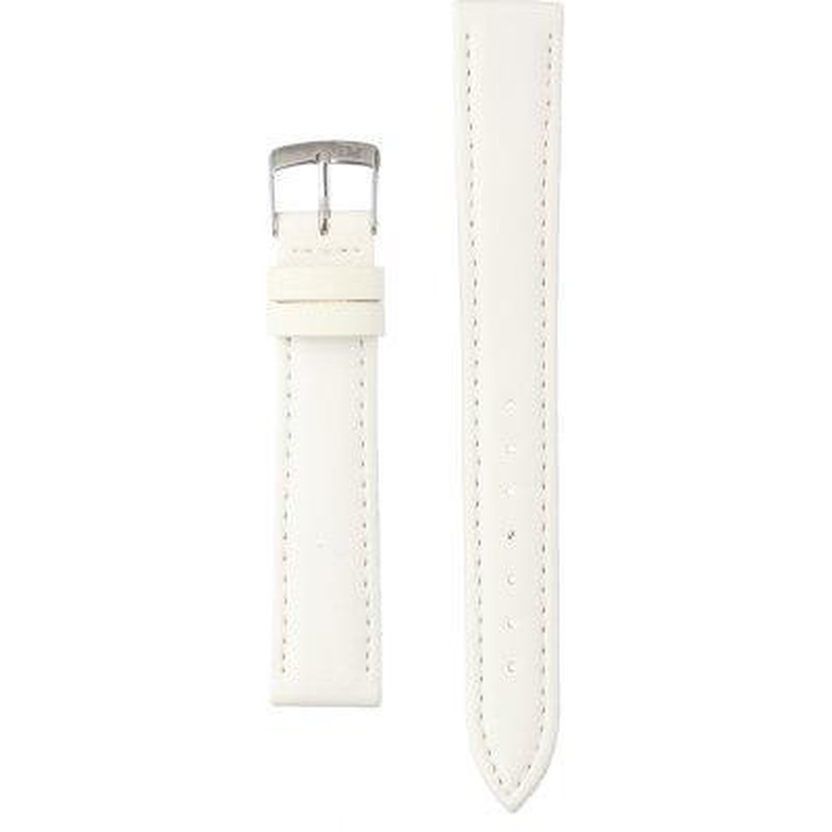 Morellato Horlogebandje - Morellato horlogeband X4219 Gelso - leer - Wit - bandbreedte 16,00 mm