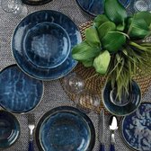 Serviesset 6 persoons 26-delig - Tijdelijke Korting - Serviesset Blauw  Azur serie porselein