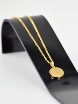 Ketting yin yang - goud