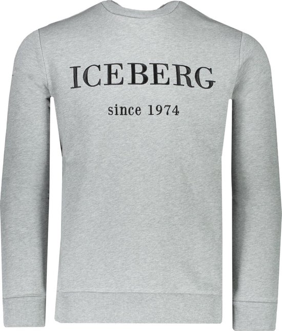 Extreem Afm Slechte factor Iceberg Sweater Grijs Getailleerd - Maat M - Heren - Lente/Zomer Collectie  - Katoen | bol.com