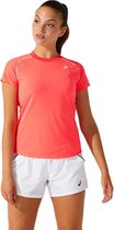 Asics - Court Womens Piping Short Sleeve - Rose - Femme - taille XS