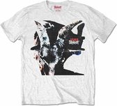 Slipknot - Iowa Goat Shadow Heren T-shirt - S - Wit