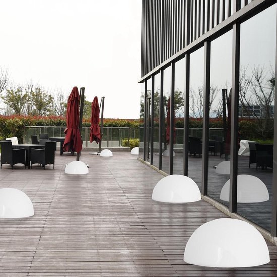 LED Solarlichten halfrond - Set van 3 stuks – Tuin – Tuinverlichting - deuba