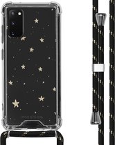 iMoshion Design hoesje met koord voor de Samsung Galaxy S20 - Sterren - Goud