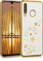 kwmobile hoesje voor Huawei P30 Lite - backcover voor smartphone - Sterren Mix design - goud / goud / transparant