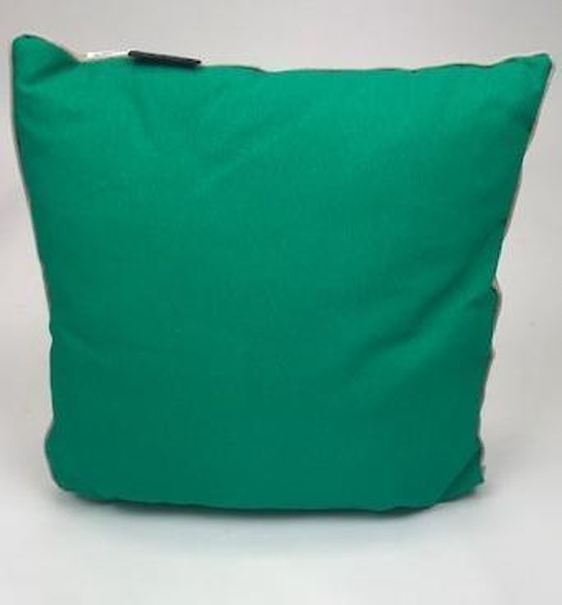 Madison sierkussen 45x45 cm Emerald groen/ecru duo
