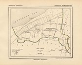 Historische kaart, plattegrond van gemeente Kloosterburen in Groningen uit 1867 door Kuyper van Kaartcadeau.com