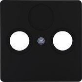 KOPP - Afdekplaat/Centraalplaat - Paris - Televisie/Radio - Coax - Mat Zwart - BES LED