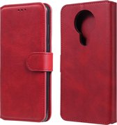 Voor Nokia 3.4 / 7.3 klassieke kalfsstructuur PU + TPU horizontale flip lederen tas, met houder en kaartsleuven en portemonnee (rood)