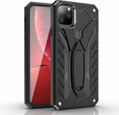 Voor iPhone 11 schokbestendige TPU + pc-beschermhoes met houder (zwart)