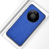 Voor Huawei Mate 40 schokbestendige stoffen textuur PC + TPU beschermhoes (stijl blauw)