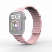 Horlogeband met magnetische lus voor Apple Watch Series 6 & SE & 5 & 4 44 mm / 3 & 2 & 1 42 mm (roze)