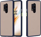 Voor OnePlus 8 Pro Skin Hand Feeling Series Anti-fall Frosted PC + TPU beschermhoes (blauw)