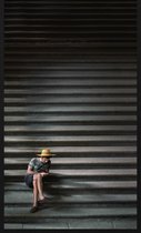 Schilderij - trap - Collectie city life - Forex met zwarte lijst - 70x118cm
