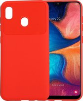 Beetle Series Shockproof TPU Case voor Galaxy A20 (Rood)