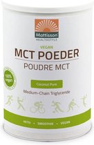 Mattisson - Vegan MCT Poeder - Puur Kokosnoot - MCT Vetzuren - Medium Chain Triglycerides - Vegan - 330 Gram