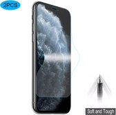 Voor iPhone 11 Pro Max / XS Max 2 STUKS ENKAY Hat-Prince 0.1mm 3D Full Screen Protector Explosieveilige Hydrogel Film