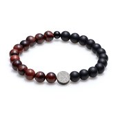 Sem Lewis Piccadilly Heren Armband Steen - BruinZwart