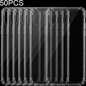 50 PCs Ultradunne transparante TPU zachte beschermhoes voor iPhone XR (transparant)