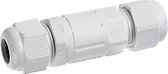 Kabelverbinder - Nivra Haskon - Rechte Connector - Waterdicht IP68 - 3 Aderig - Mat Wit