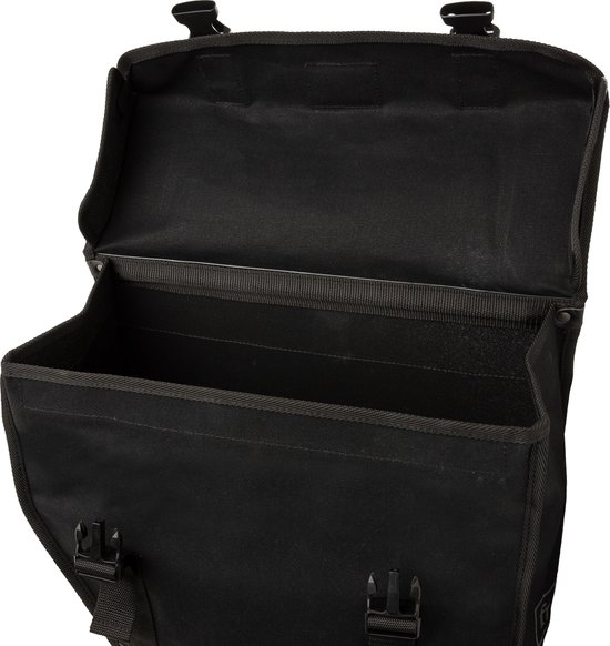 Fastrider Canvas Hybride 93 Dubbele Fietstas Zwart - 41L van FastRider — afbeelding 4