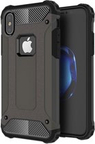 Apple iPhone Xs Hoesje - Mobigear - Outdoor Serie - Hardcase Backcover - Gunmetal - Hoesje Geschikt Voor Apple iPhone Xs