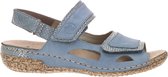 Rieker Comfortabel Sandalen Plat - licht blauw - Maat 42