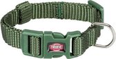 Trixie halsband hond premium bosgroen - 35-55x2 cm - 1 stuks