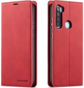 For Geschikt voor Xiaomi Redmi Note 8 Forwenw Dream Series Oil Edge Strong Magnetism Horizontal Flip Leather Case with Holder & Card Slots & Wallet & Photo Frame (Red)