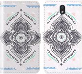 Voor LG K30 (2019) 3D-schilderij Gekleurd tekenpatroon Horizontaal Flip TPU + PU lederen tas met houder & kaartsleuven & portemonnee & draagkoord (tol)