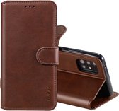 Voor Samsung Galaxy A51 ENKAY Hat-Prince horizontale flip lederen tas met houder & kaartsleuven & portemonnee (bruin)