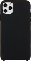 Voor iPhone 11 Pro Effen kleur Effen siliconen schokbestendig hoesje (zwart)