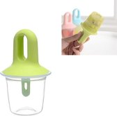 2 STKS Summer Home Handige Candy Kleur DIY Popsicle Ice Cream Mold met handvat en deksel (groen)