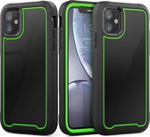 Voor iPhone 11 Frame-serie TPU + PC Stofdicht Krasbestendig Valbestendig Beschermhoes (groen)