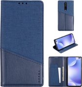 Voor Xiaomi Redmi K30 MUXMA MX109 horizontale flip lederen tas met houder en kaartsleuf en portemonnee (blauw)