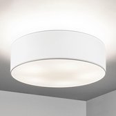 ROTHFELS - plafondlamp - 5 lichts - chintz, staal, aluminium, messing - H: 23 cm - E27 - wit