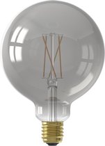 CALEX - LED Lamp - Globe - Smart LED G125 - E27 Fitting - Dimbaar - 7W - Aanpasbare Kleur CCT - Grijs