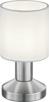 LED Tafellamp - Tafelverlichting - Nitron Garno - E14 Fitting - Rond - Mat Wit - Aluminium